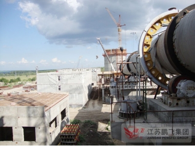 俄羅斯伏爾加2500噸水泥生產線回轉窯